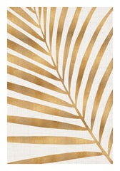 Kristian Gallagher - Metallic Gold Palm Leaf Print