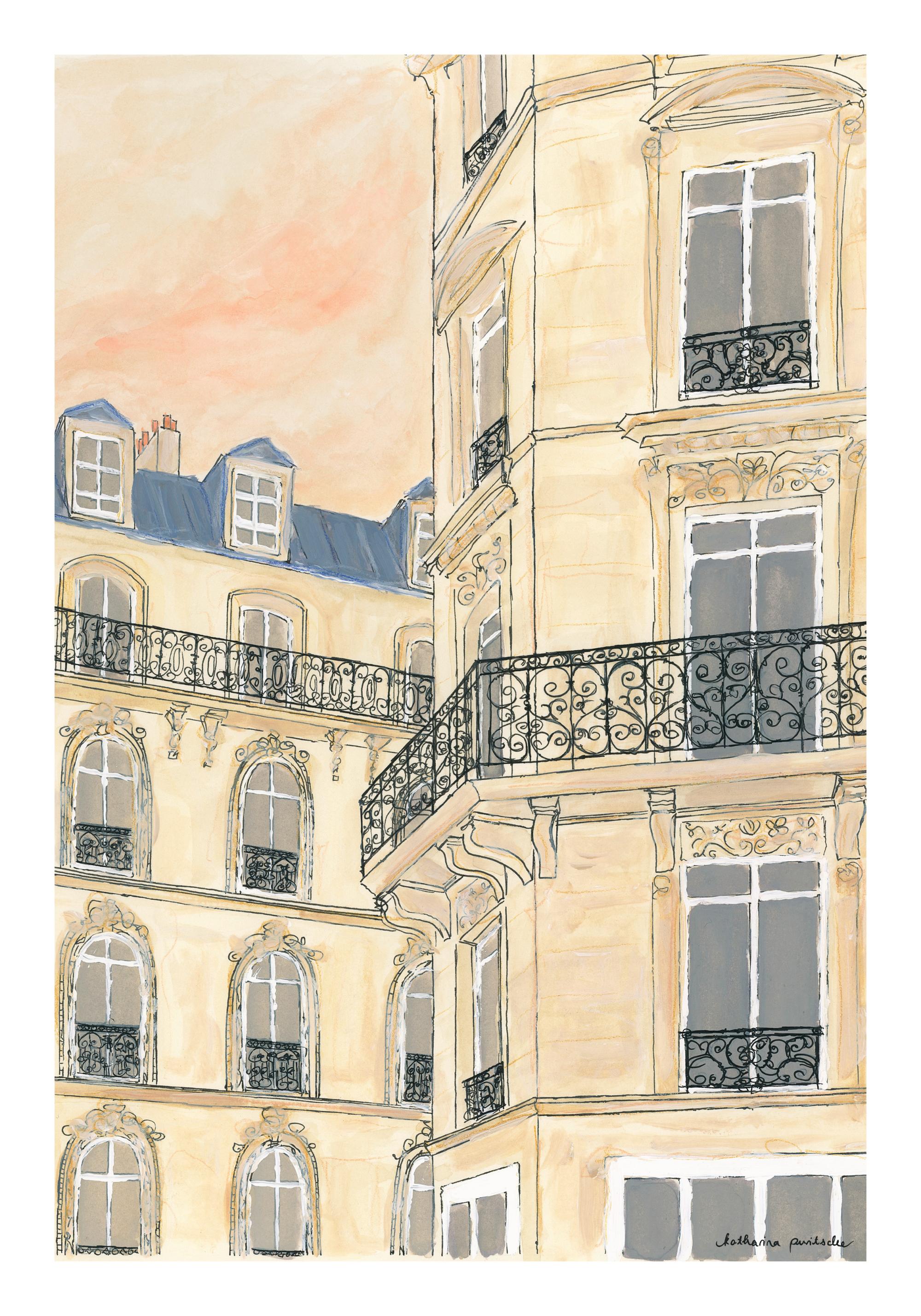 Katharina Puritscher - Golden Hour Building Print