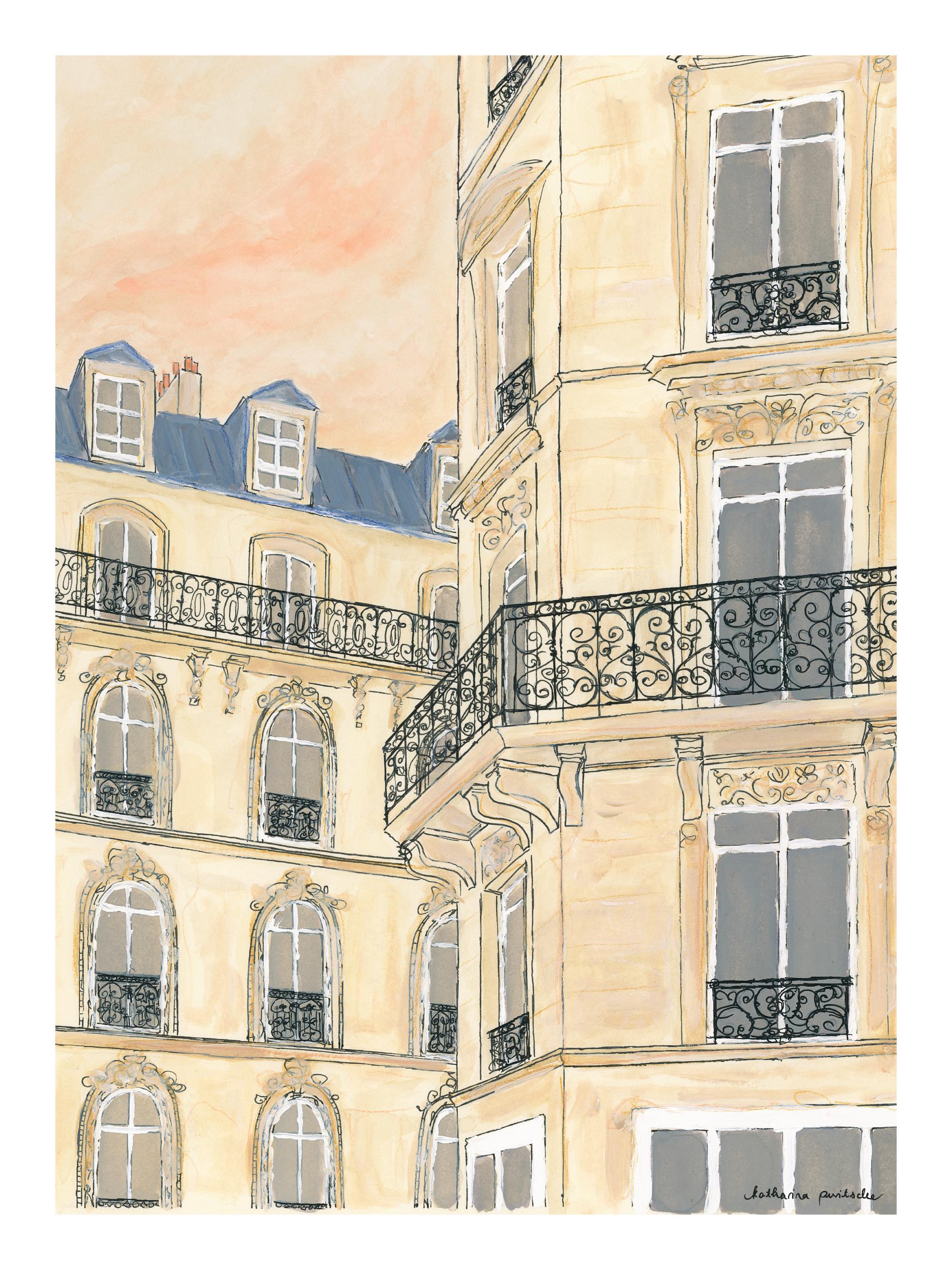 Katharina Puritscher - Golden Hour Building Print