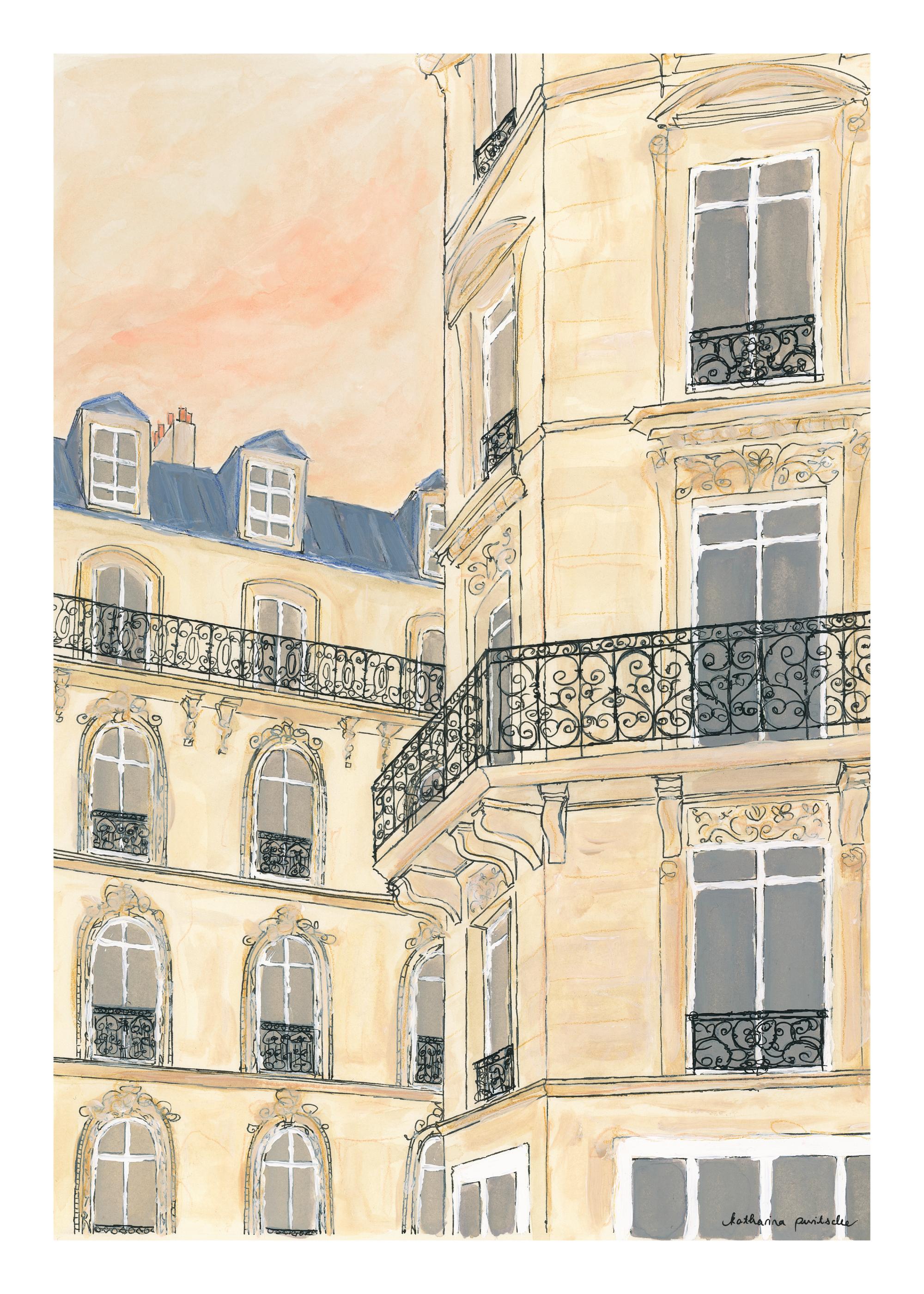 Katharina Puritscher - Golden Hour Building Print