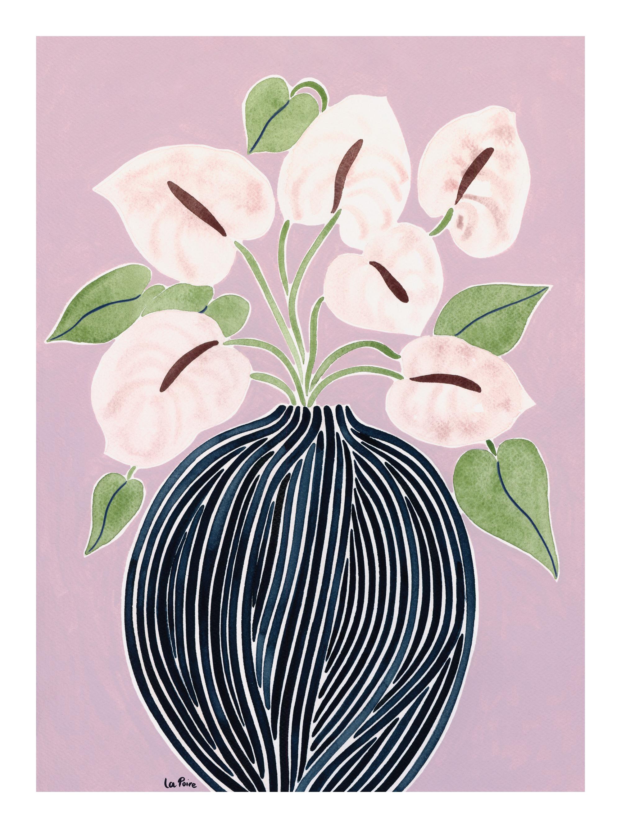 La Poire - Anthuriums Print