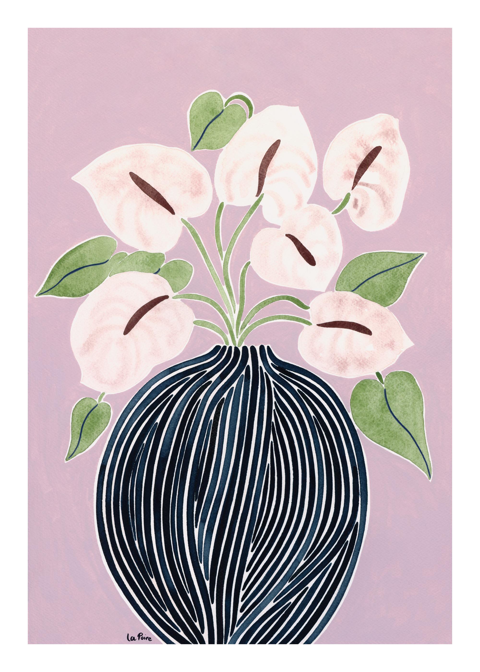 La Poire - Anthuriums Print