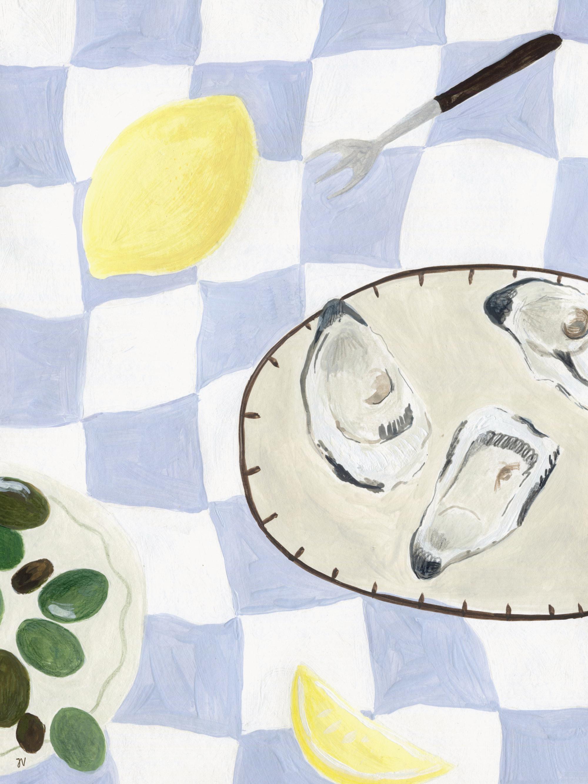 Isabelle Vandeplassche - Oysters and Olives  Print