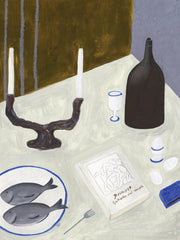 Isabelle Vandeplassche - Still Life with Fish  Print