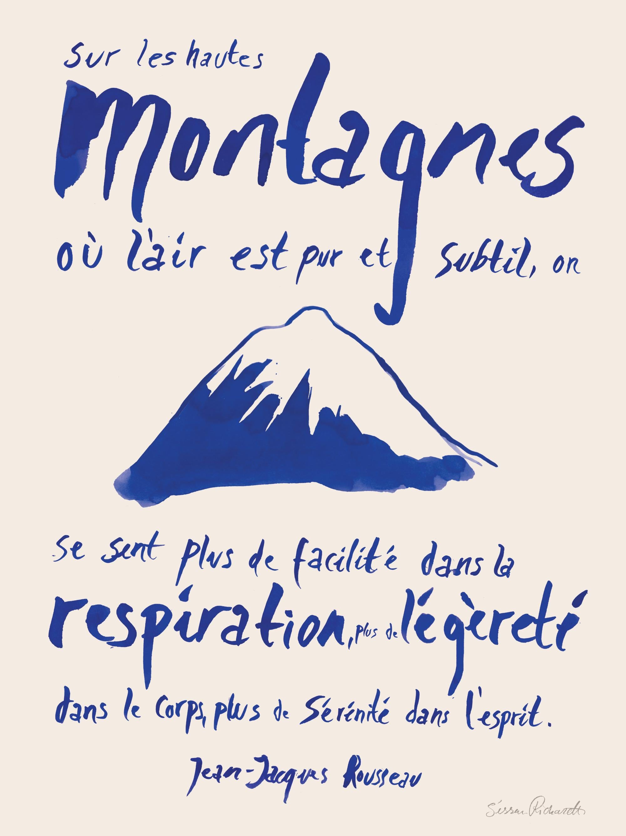 Sissan Richardt - Les Montagnes Print
