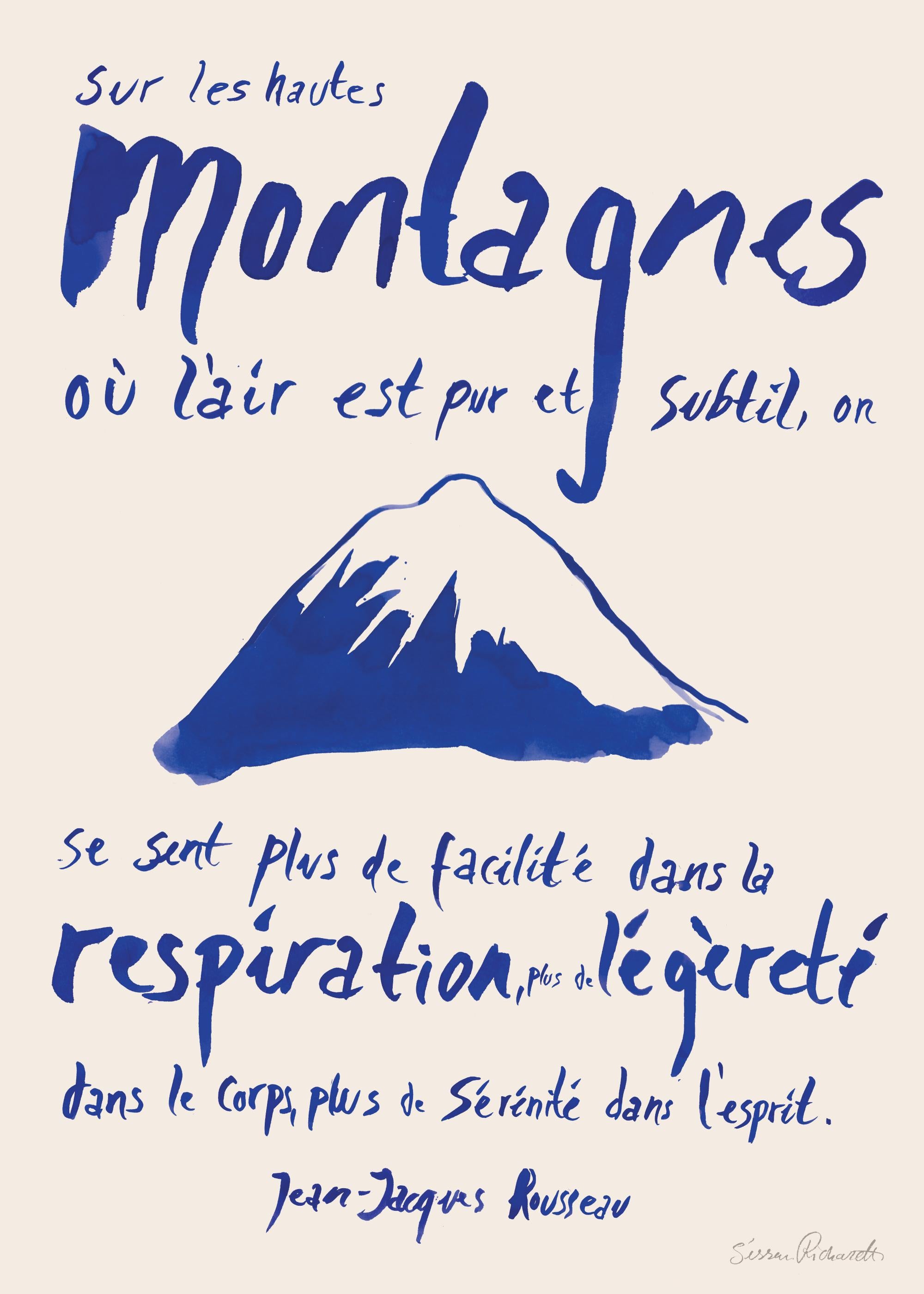 Sissan Richardt - Les Montagnes Print