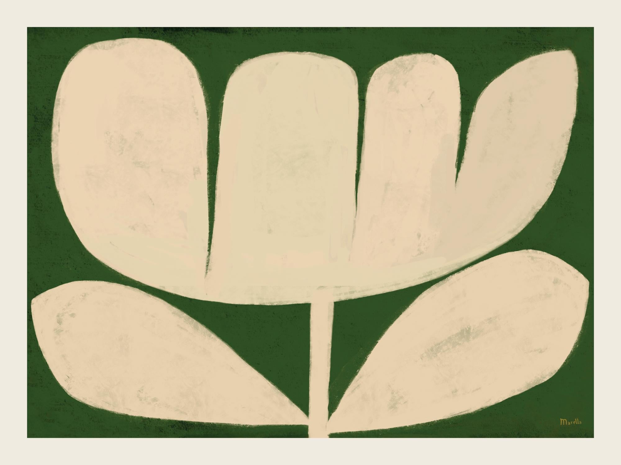 Marco Marella - Flower on Green Print