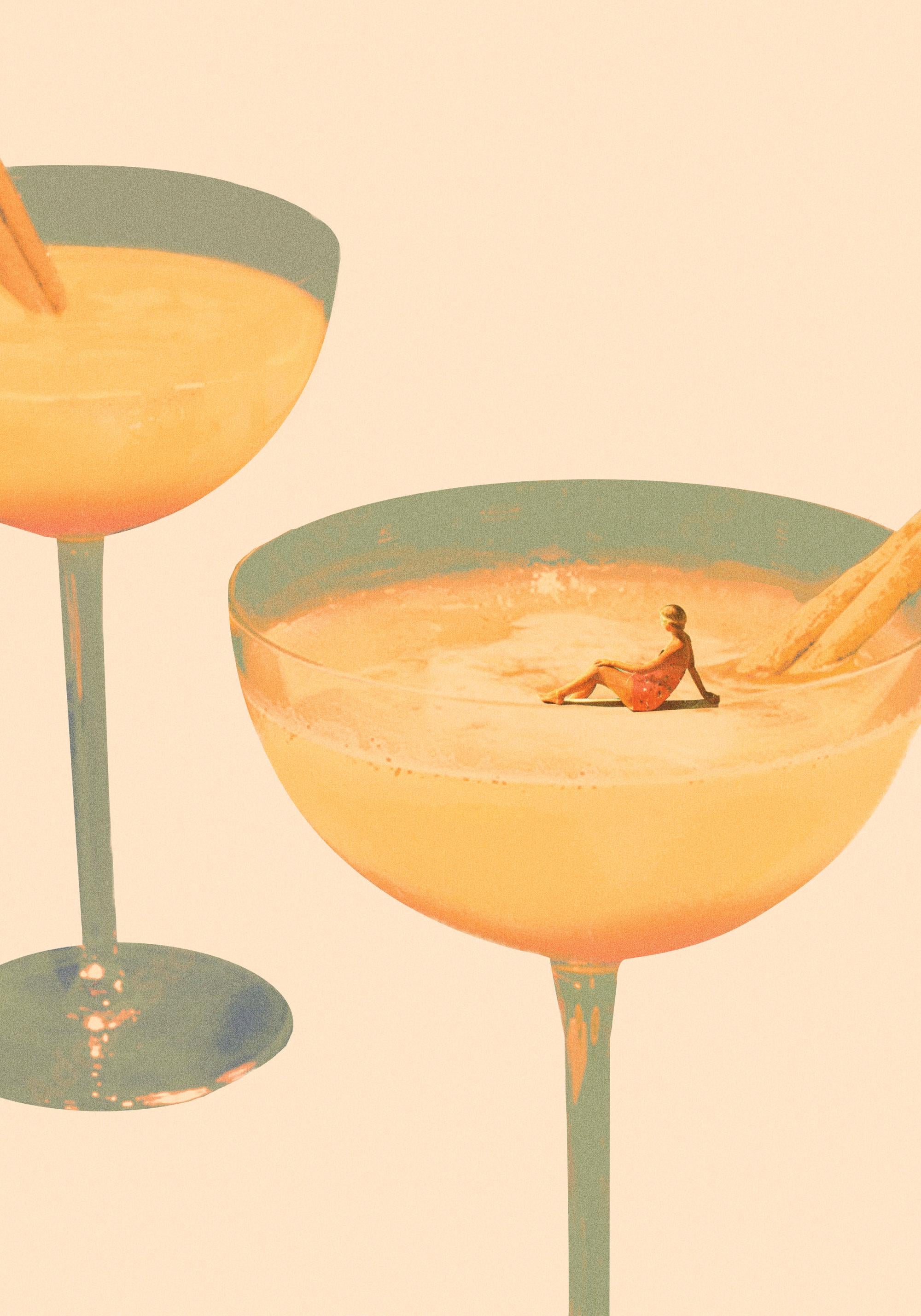 Maarten Leon - Holiday in a Glass No1 Print