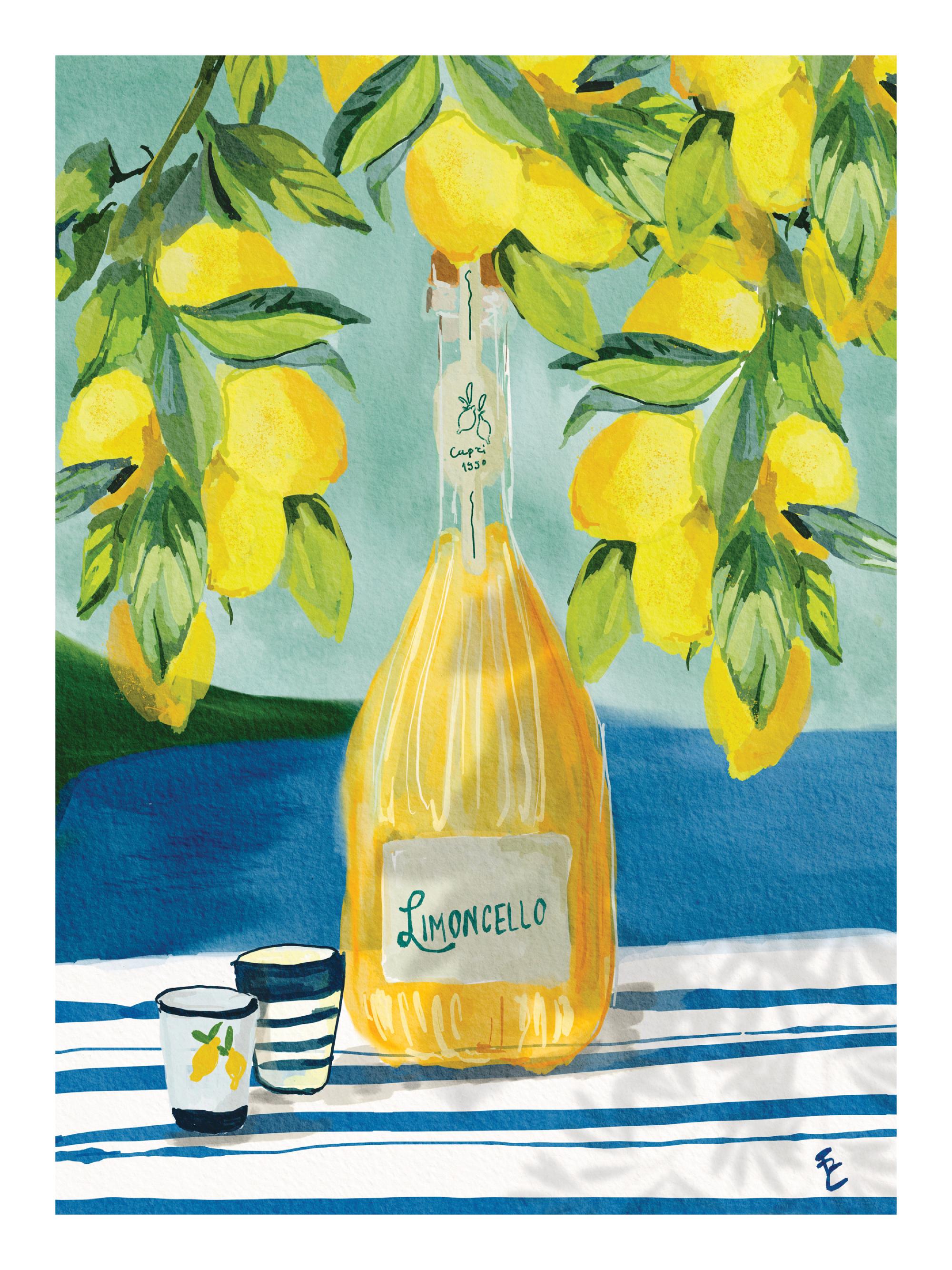 Ekaterina Zagorska - It’s Always Limoncello Time Print