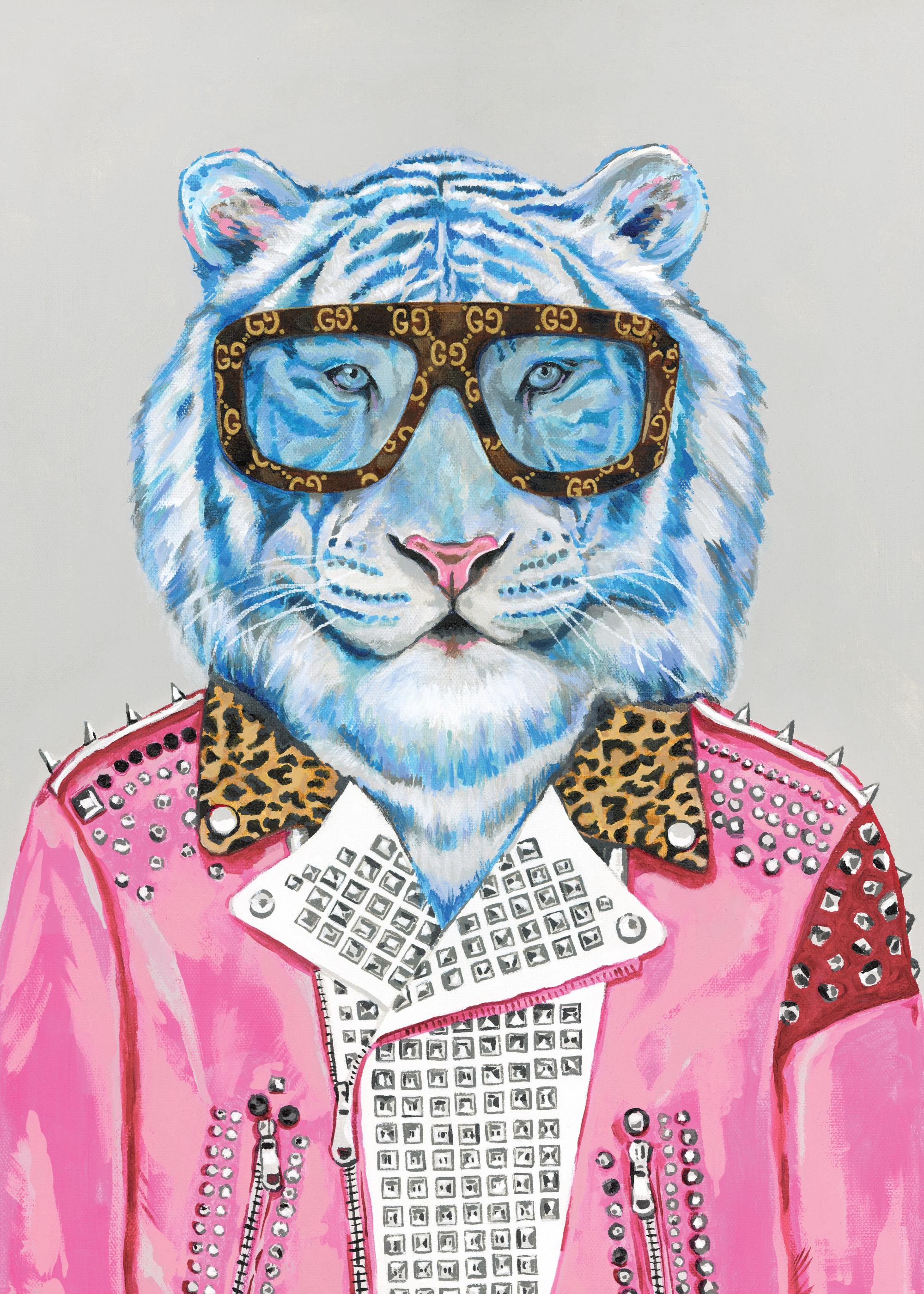 Heather Perry - Artsy Blue Tiger Print