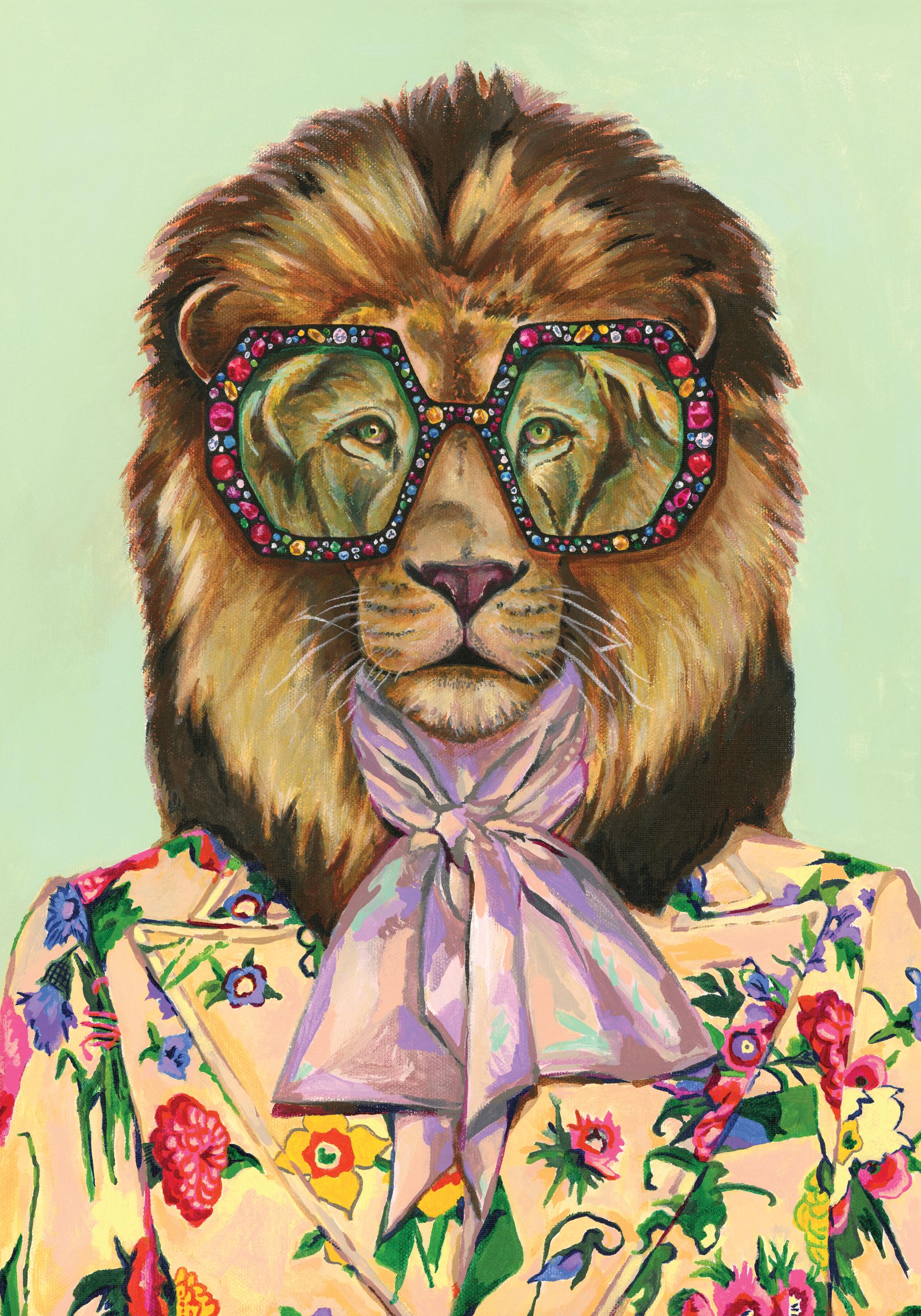 Heather Perry - Artsy Lion Print
