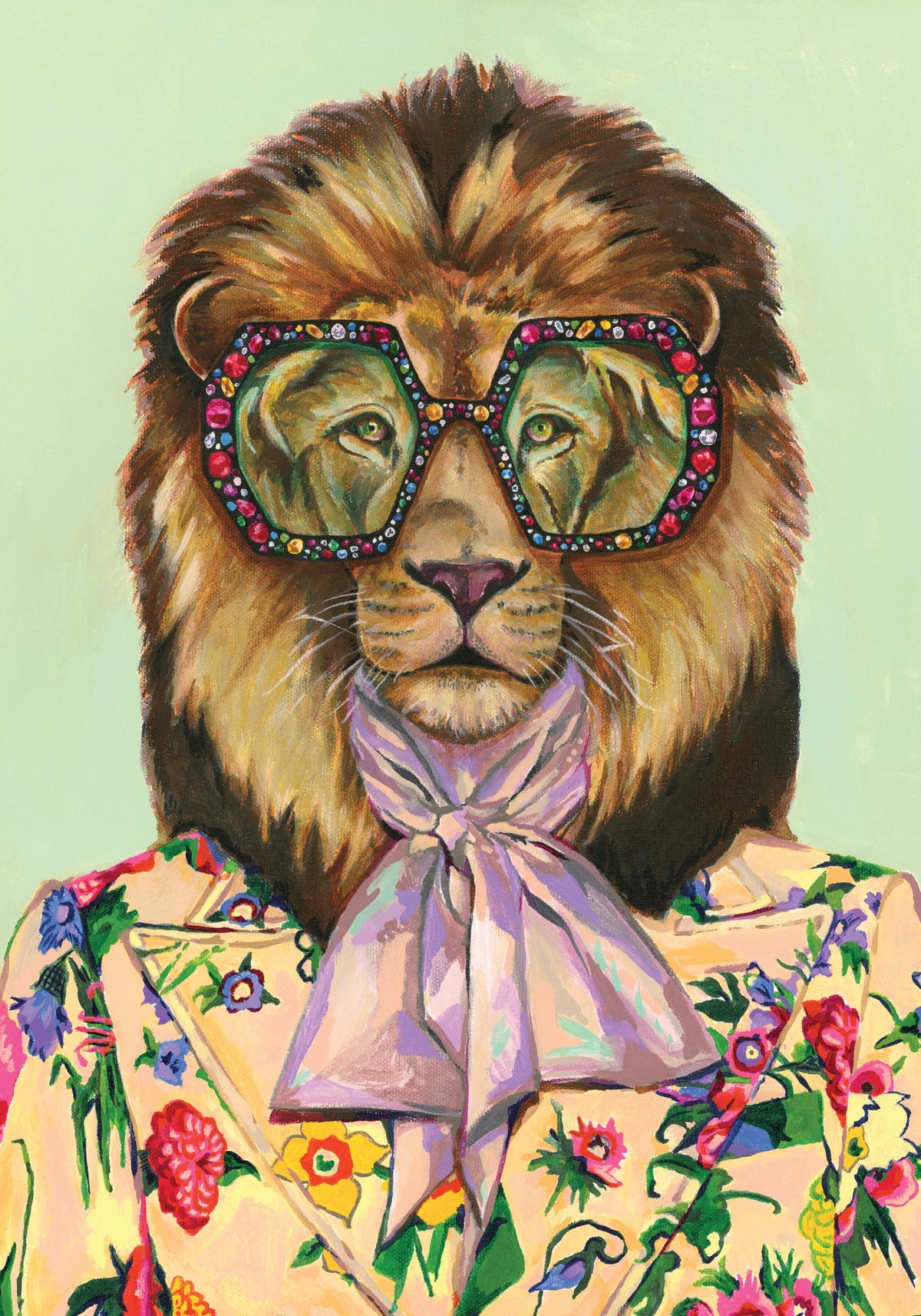 Heather Perry - Artsy Lion Print