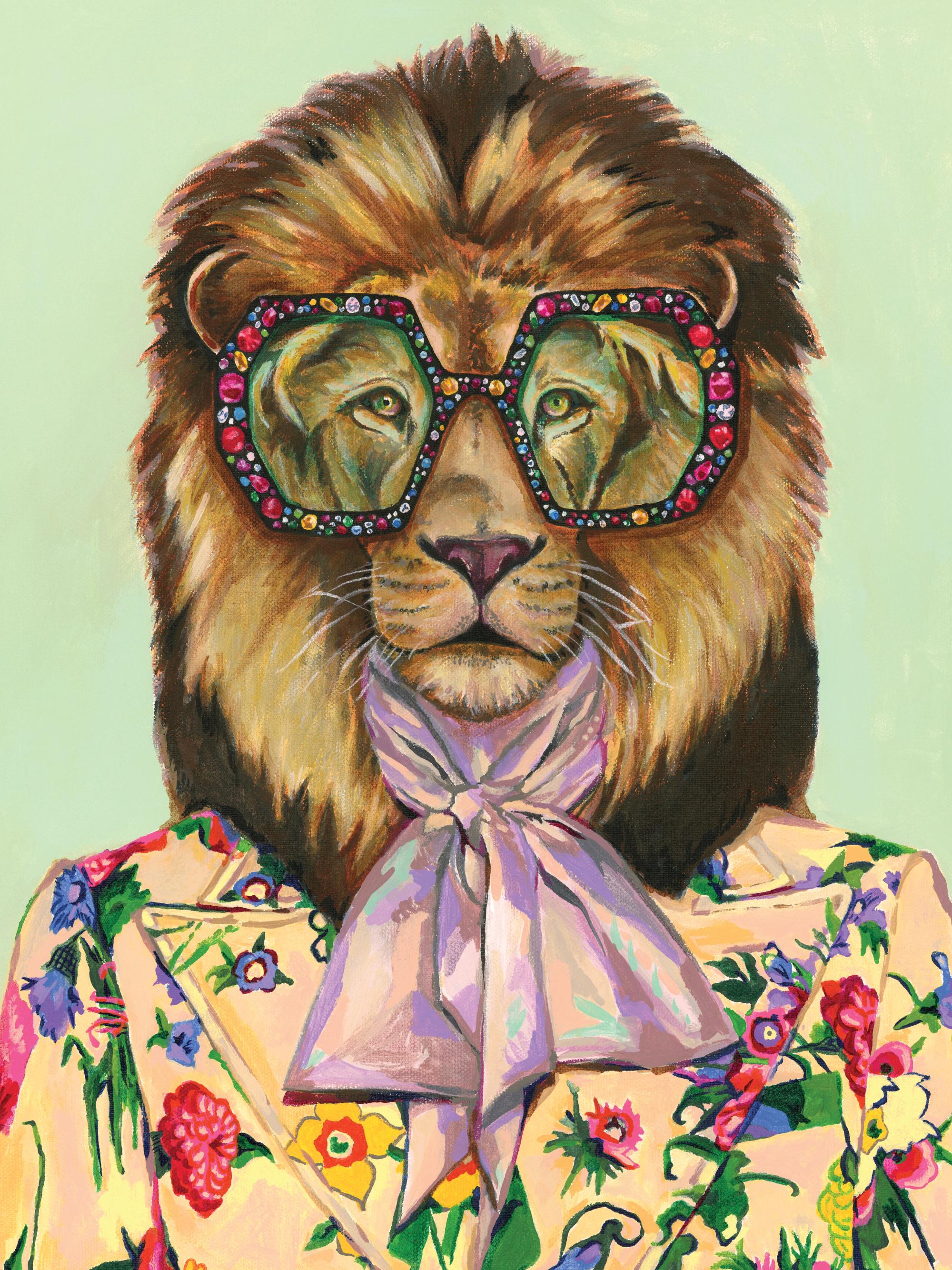 Heather Perry - Artsy Lion Print