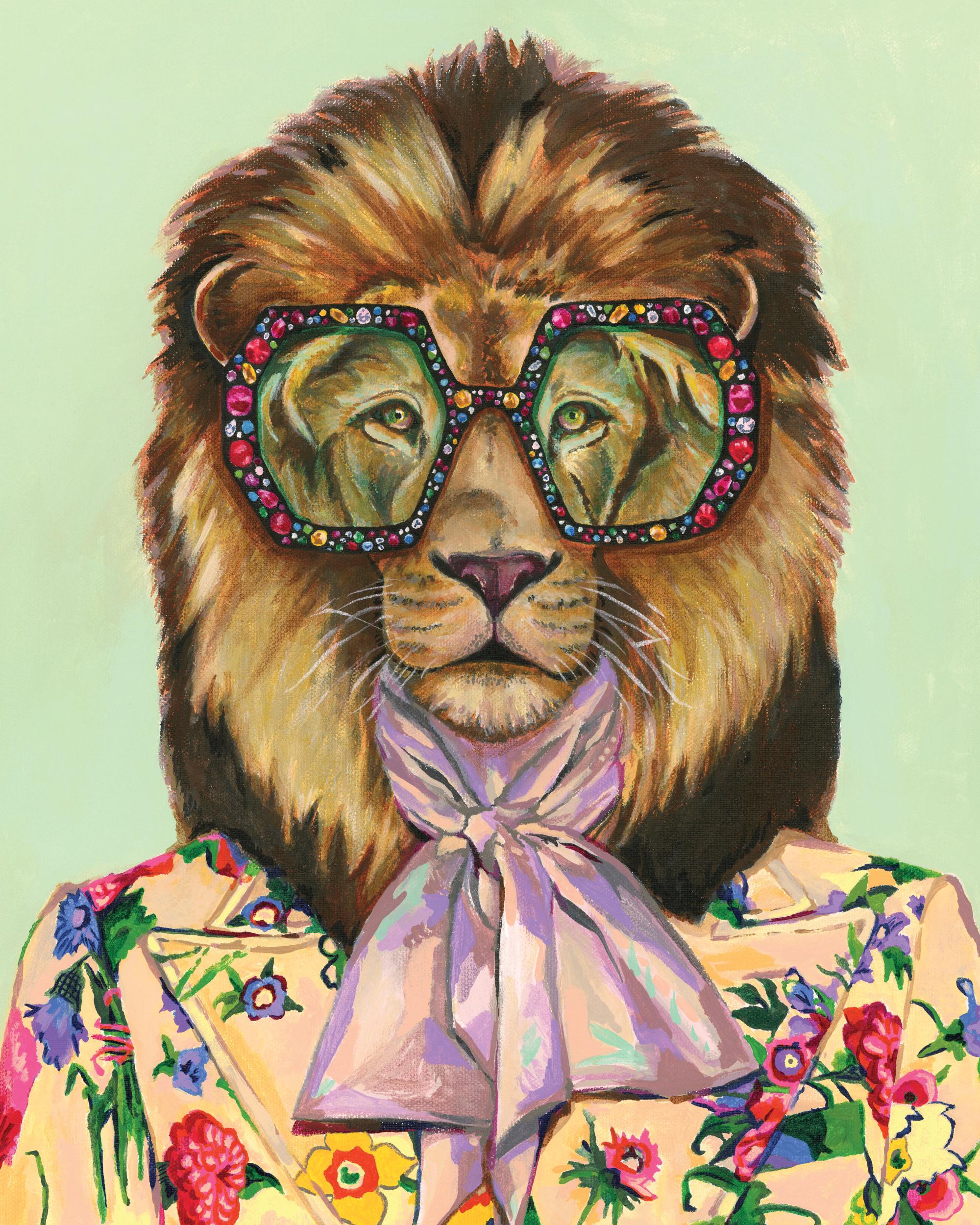 Heather Perry - Artsy Lion Print