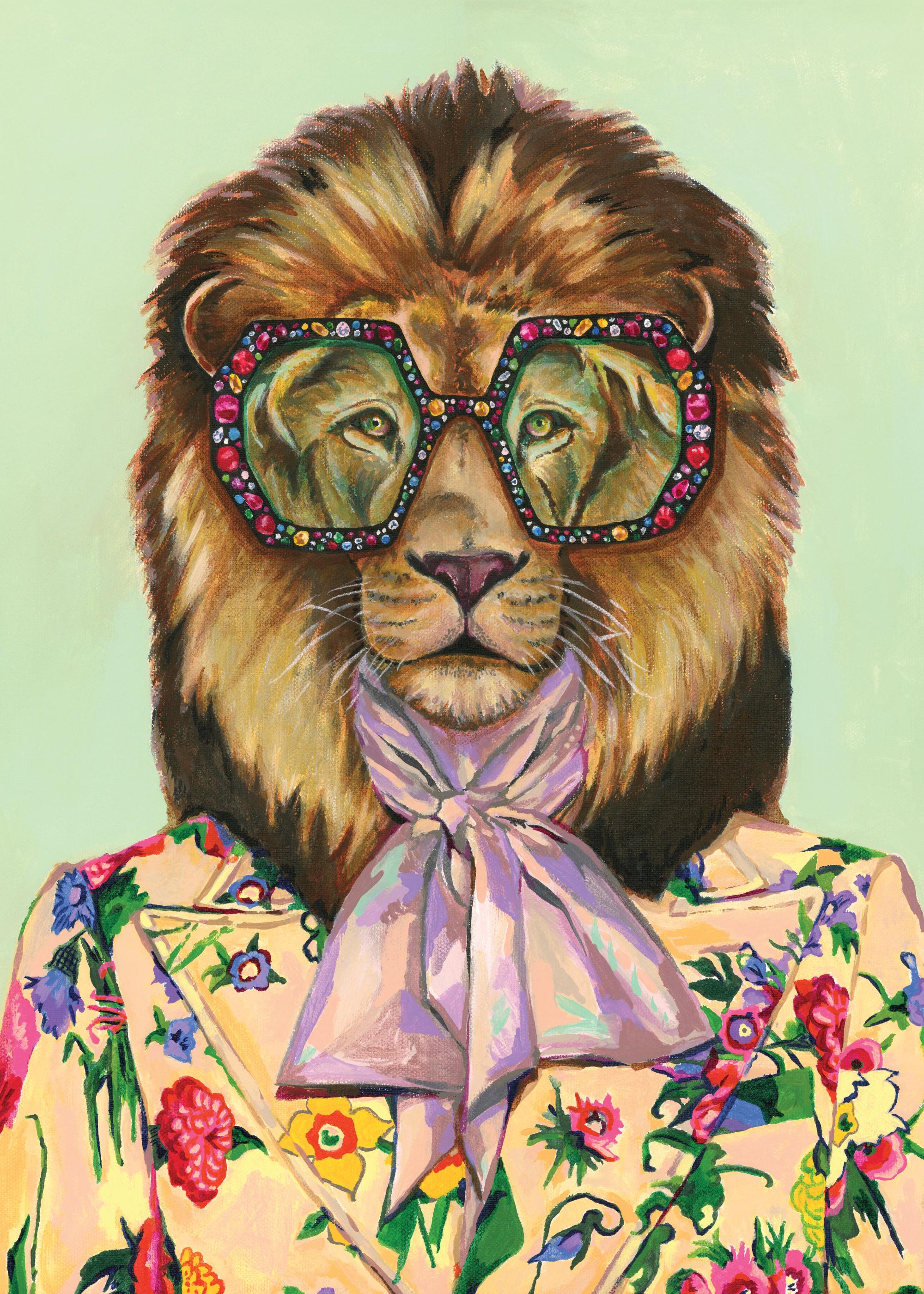 Heather Perry - Artsy Lion Print