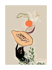 Arty Guava - Lay Hoon - Balancing Fruits Print