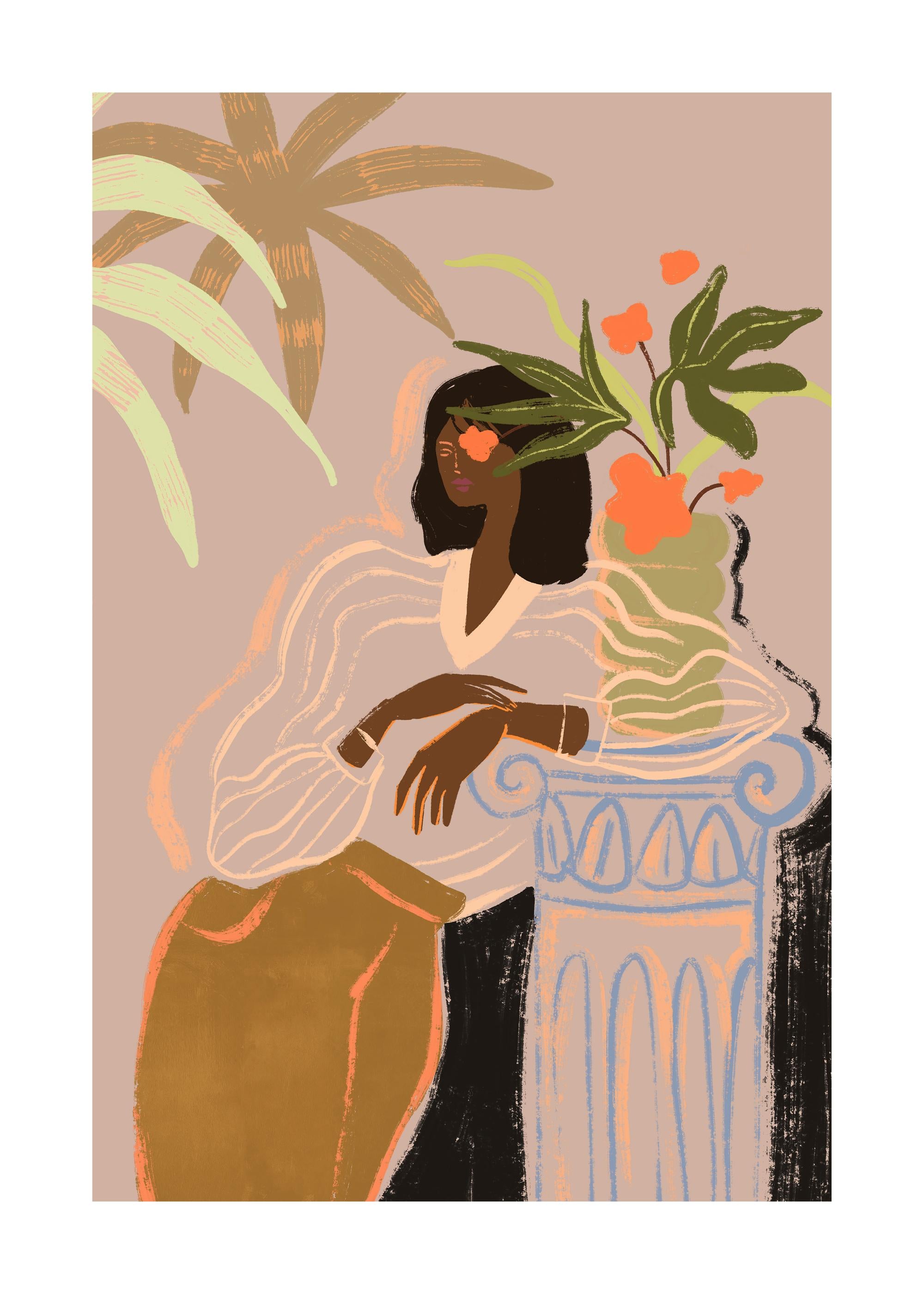 Arty Guava - Lay Hoon - Woman Waiting Print