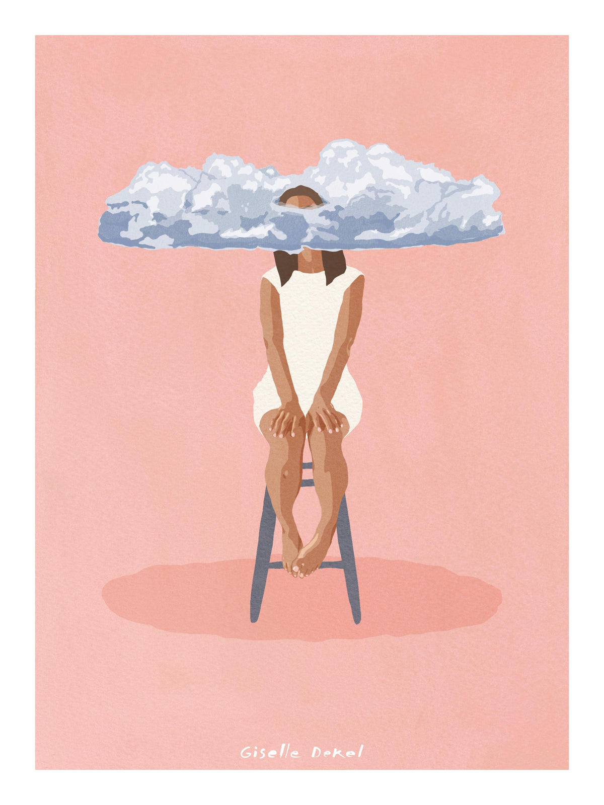 Giselle Dekel – Pink Meditation Print