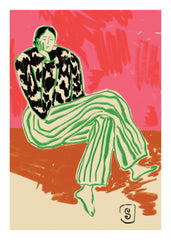 Sandra Poliakov - Calm Woman Portrait Print