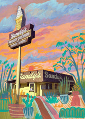 Eleanor Baker - Sandy’s in Austin Print