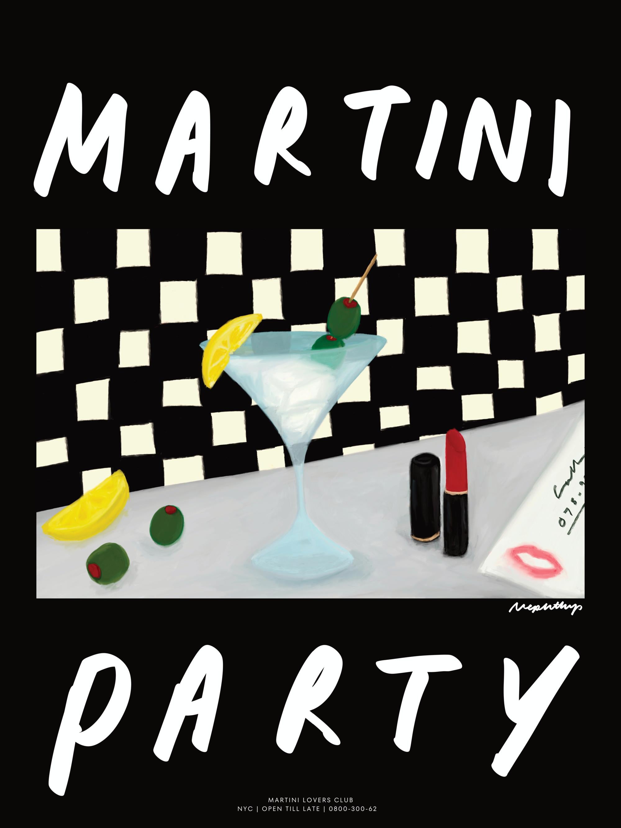 Nephthys Foster - Martini Party Print