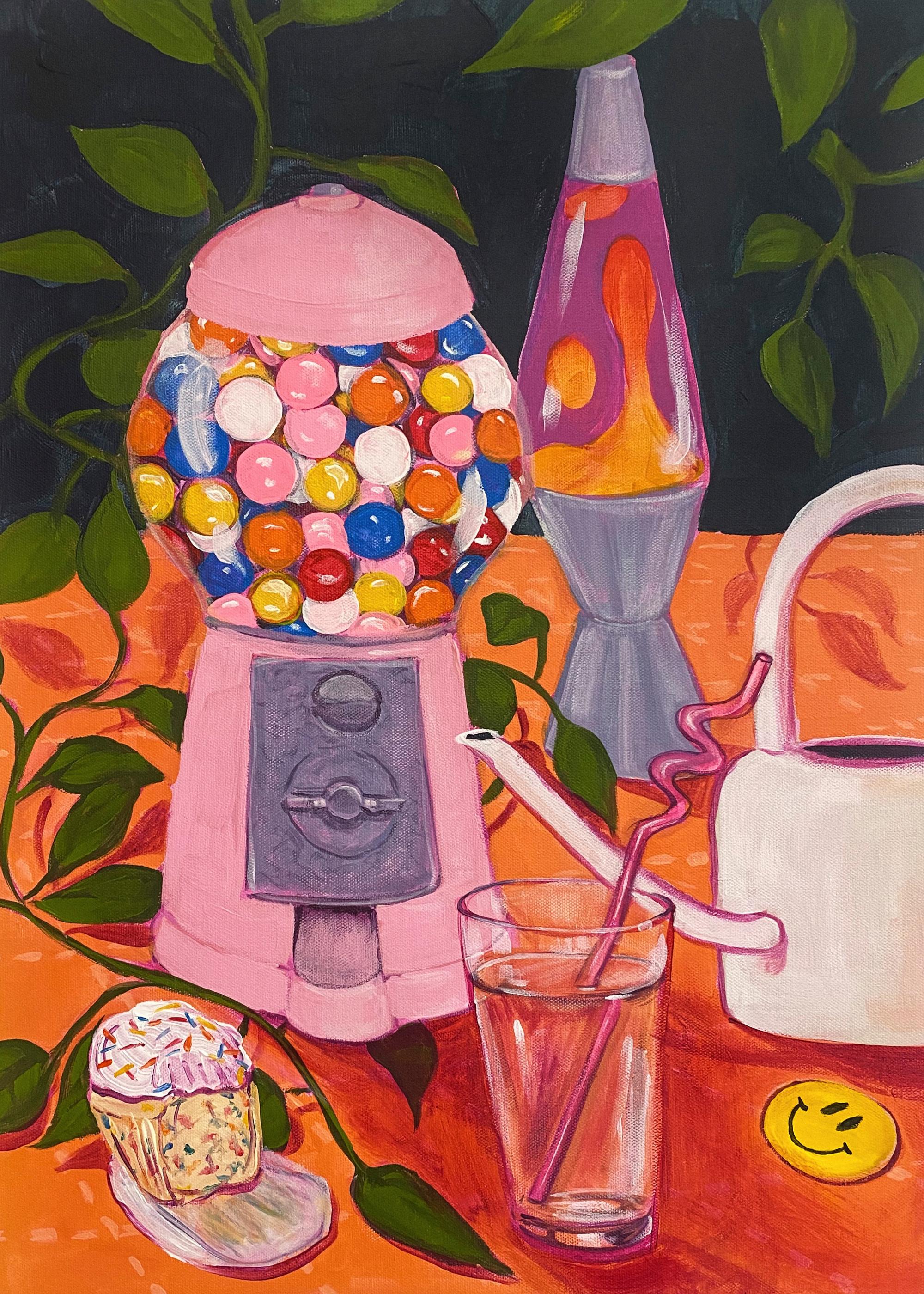 Lindsey Cherek - Still Life with Gumball Machine Print