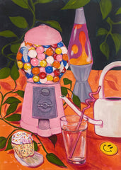 Lindsey Cherek - Still Life with Gumball Machine Print