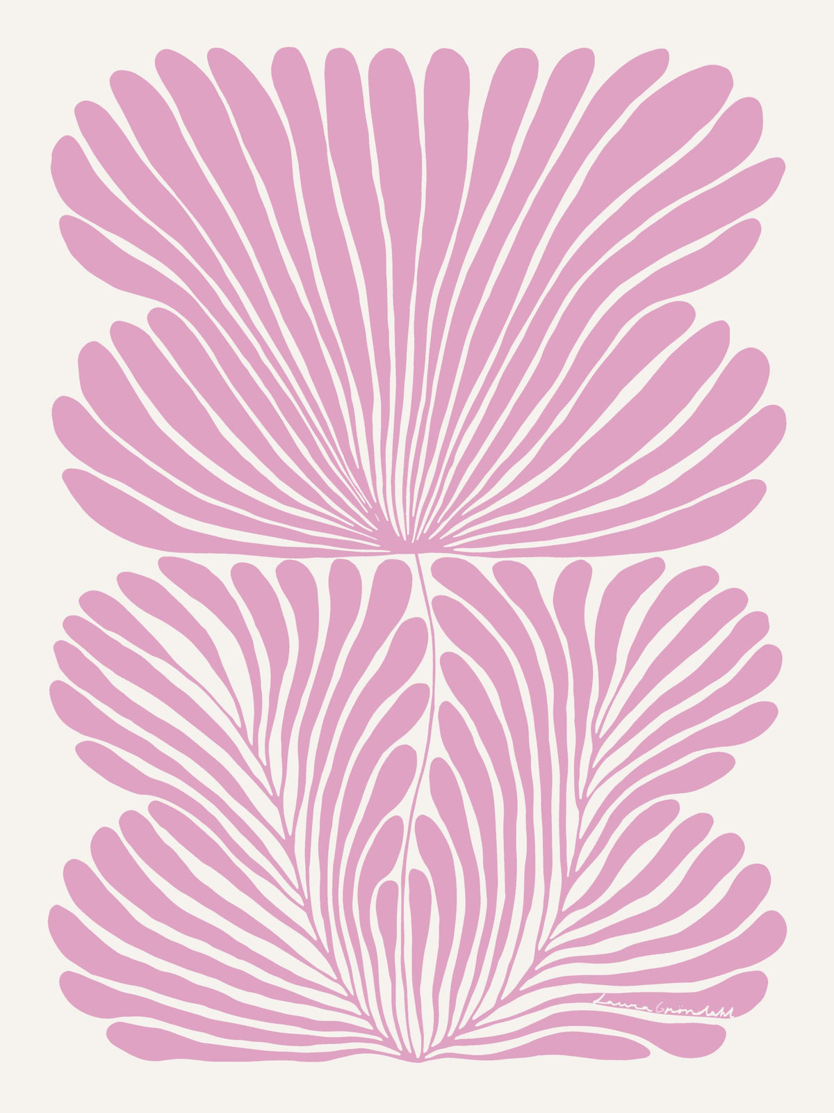 Laura Gröndahl - Pink Flower Print