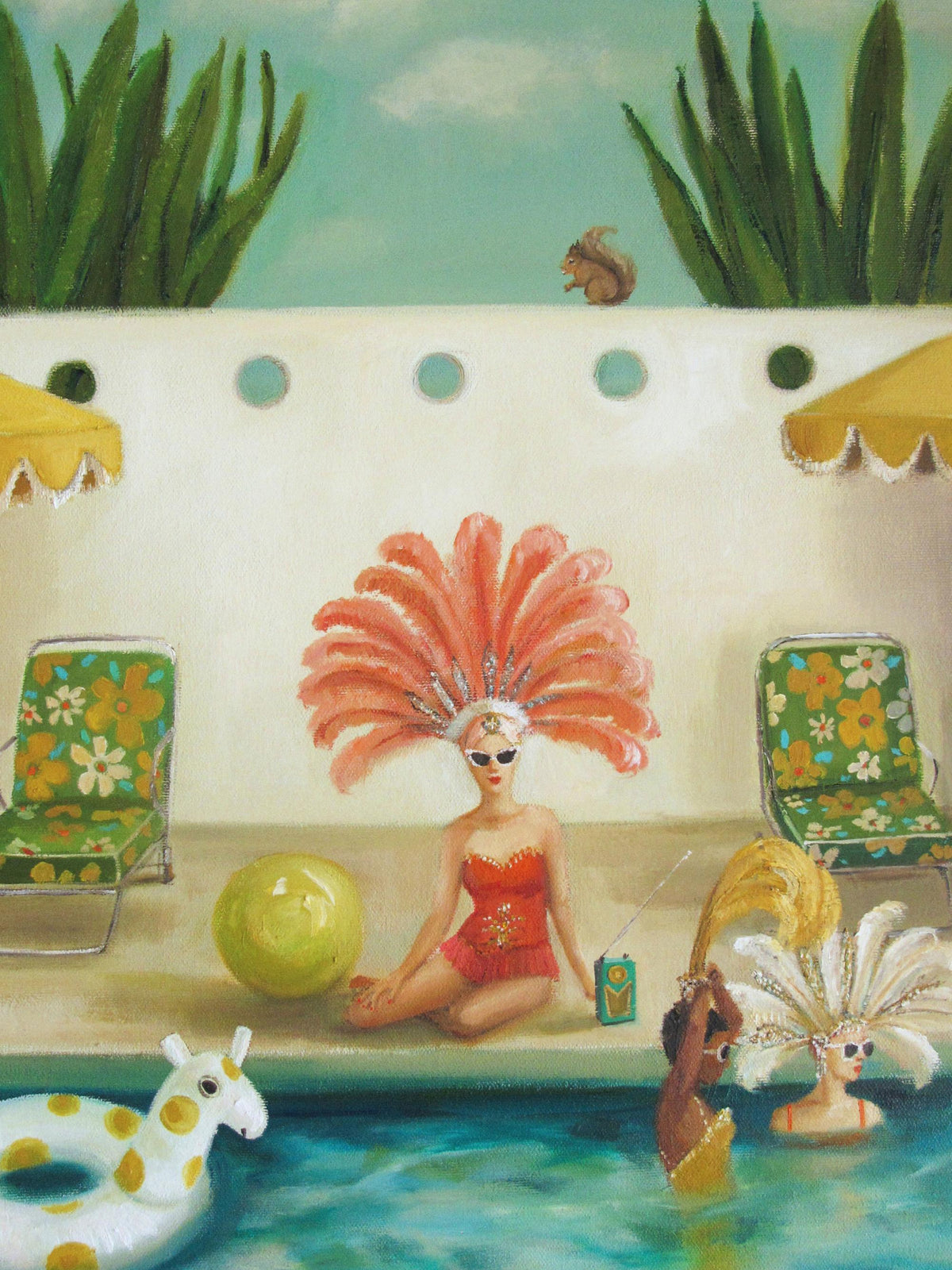 Janet Hill - Poolside Print
