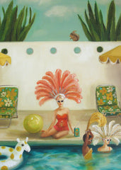 Janet Hill - Poolside Print