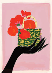 Rachel Joanis - Poppies in Handbag Print