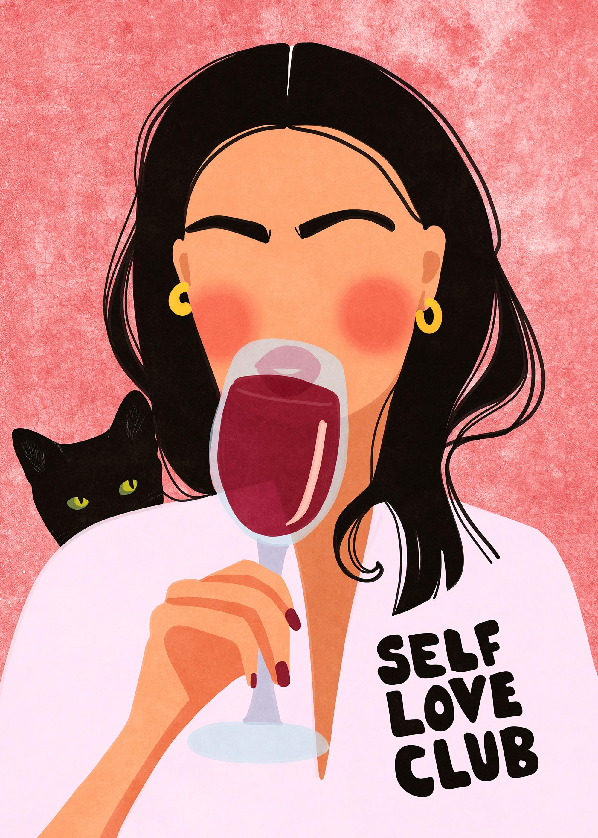 Raissa Oltmanns - Self Love Club Print