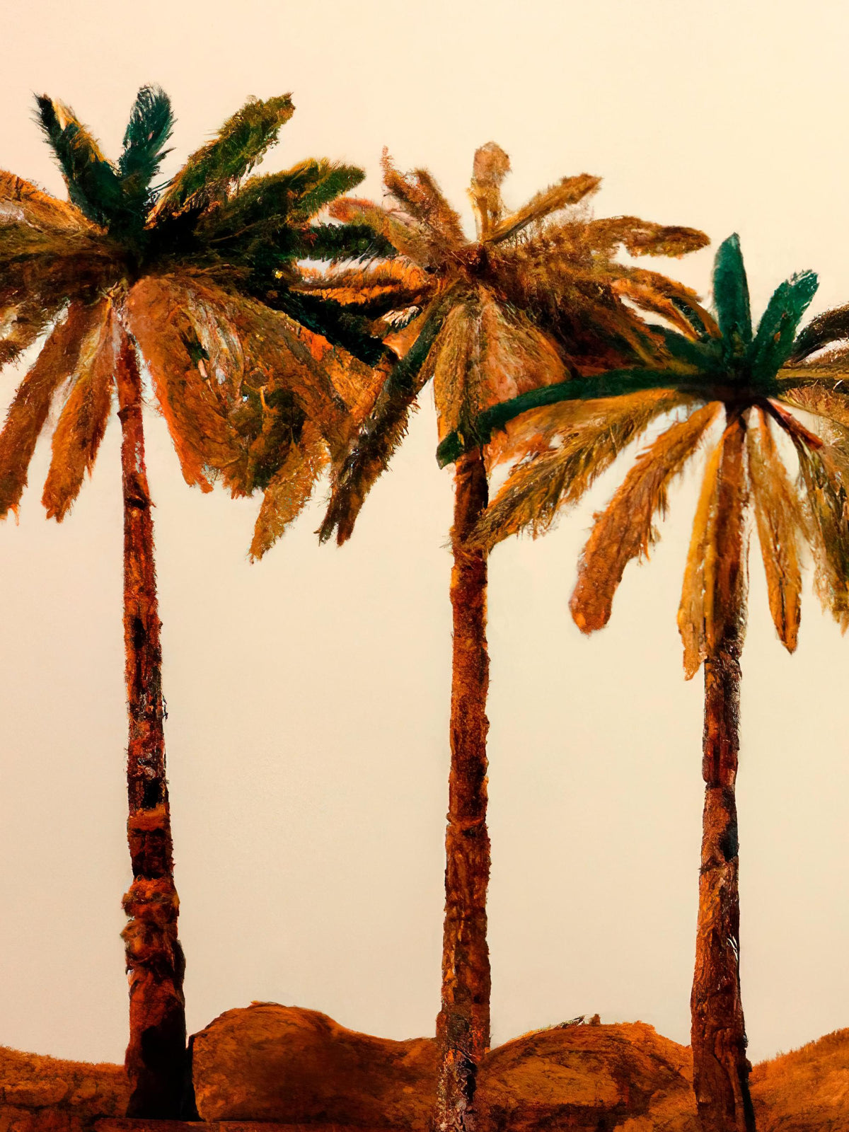 Merel Takken - Palm Trio Print