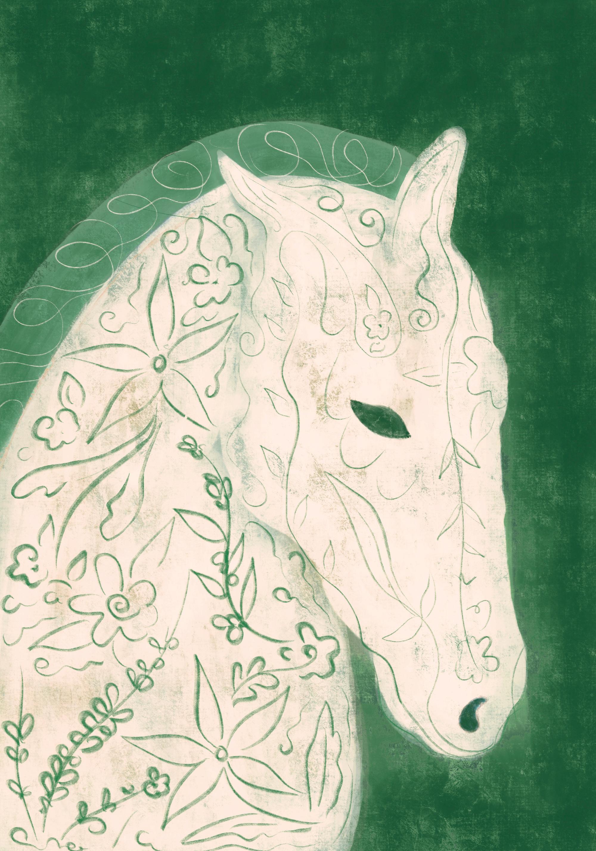 Lucrecia Rey Caro - Earth Horse Print