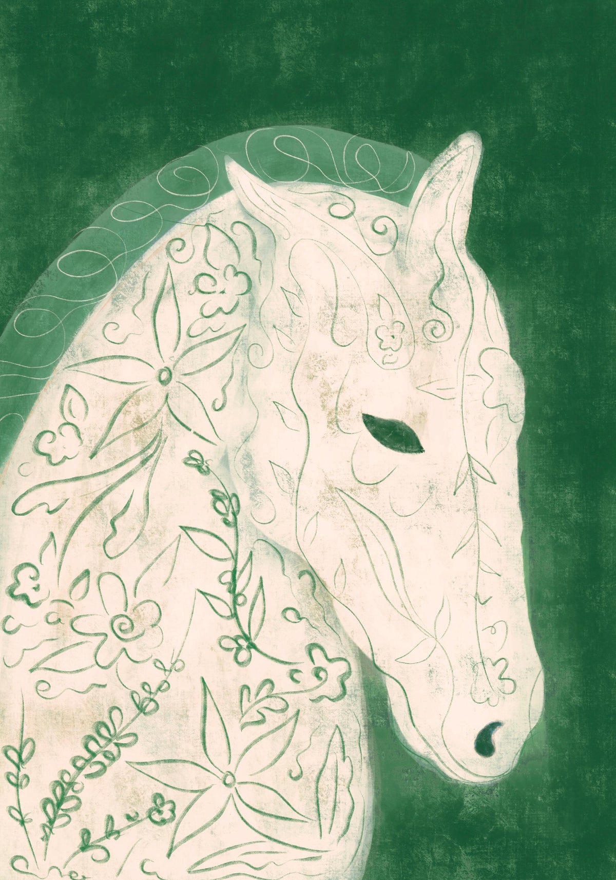 Lucrecia Rey Caro - Earth Horse Print