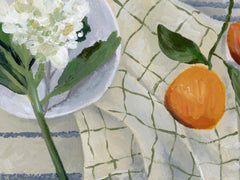 Lauren Bencivengo - Orange and Hydrangea Print
