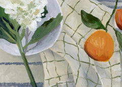 Lauren Bencivengo - Orange and Hydrangea Print