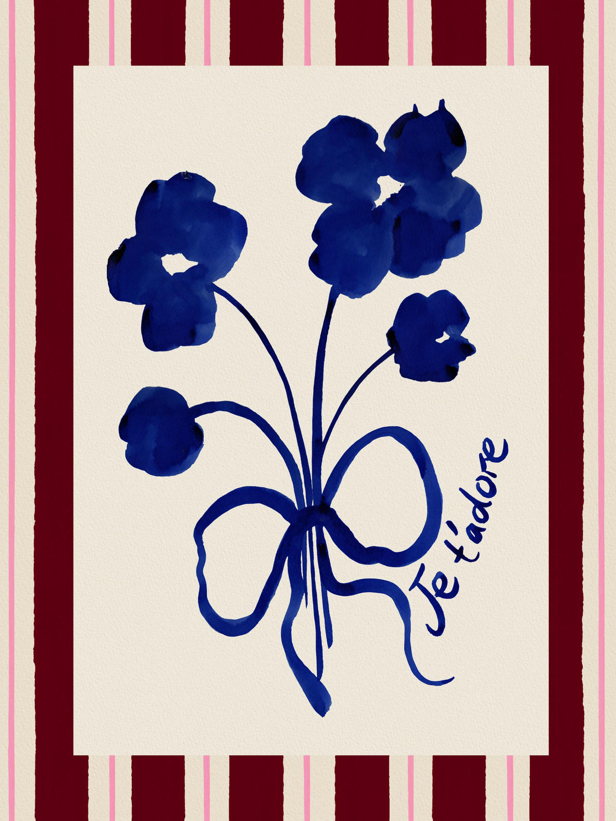 Emily Daborn - I Adore You Bouquet Print