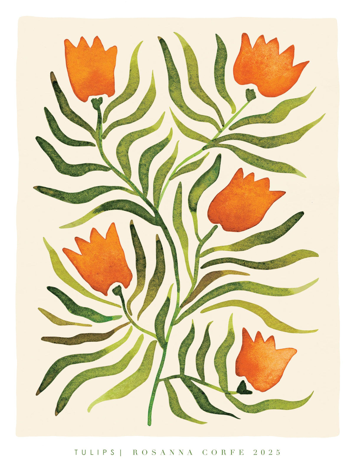 Rosanna Corfe - Tulips Print