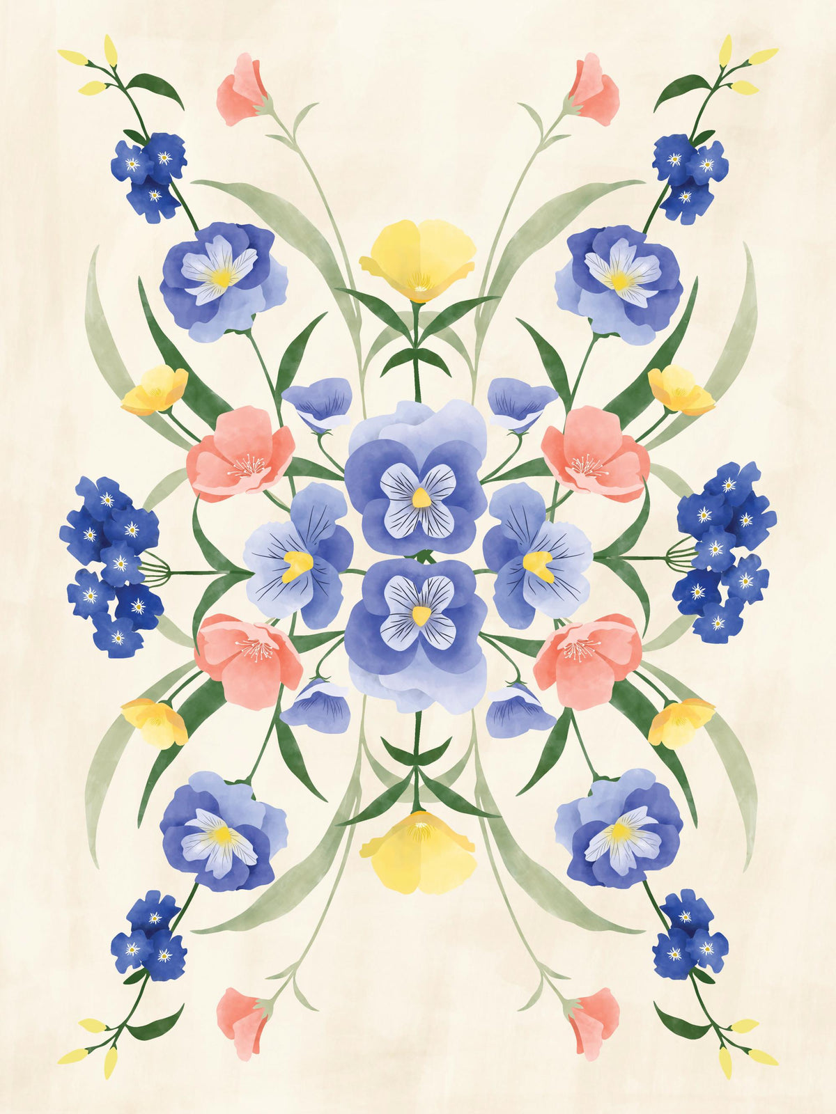 The Print Republic - Sun Kissed Garden No1 Print