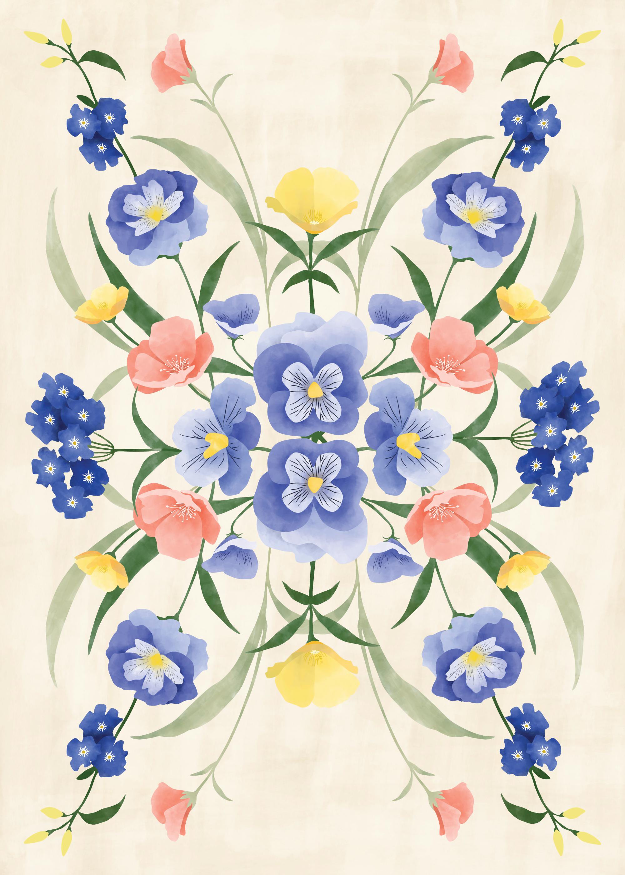 The Print Republic - Sun Kissed Garden No1 Print