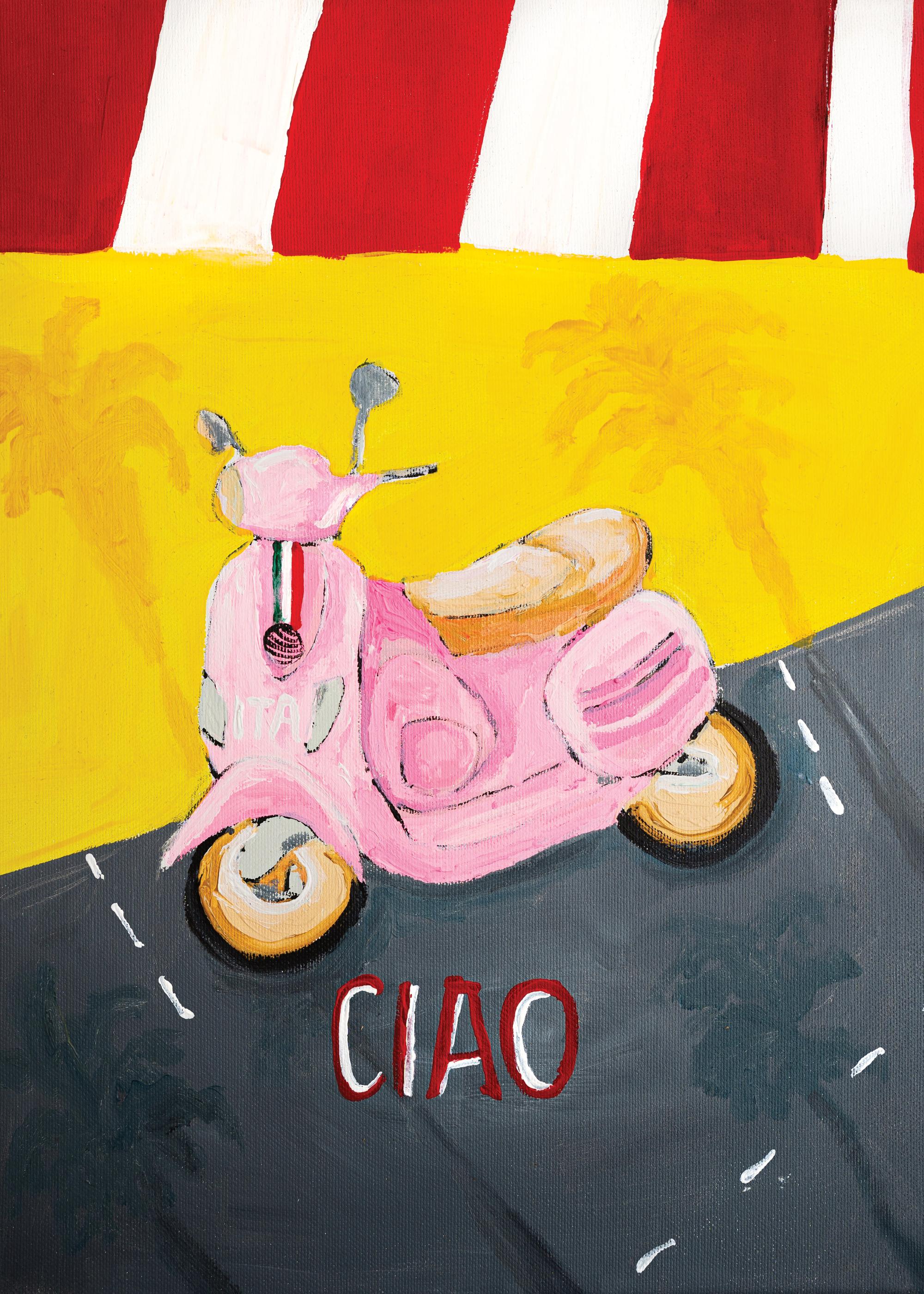 Karolina Mila - Pink Vespa Print