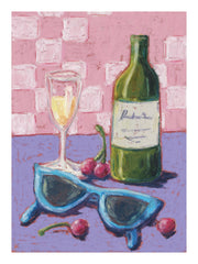 Hannah Durham - Sunglasses and Wine Print