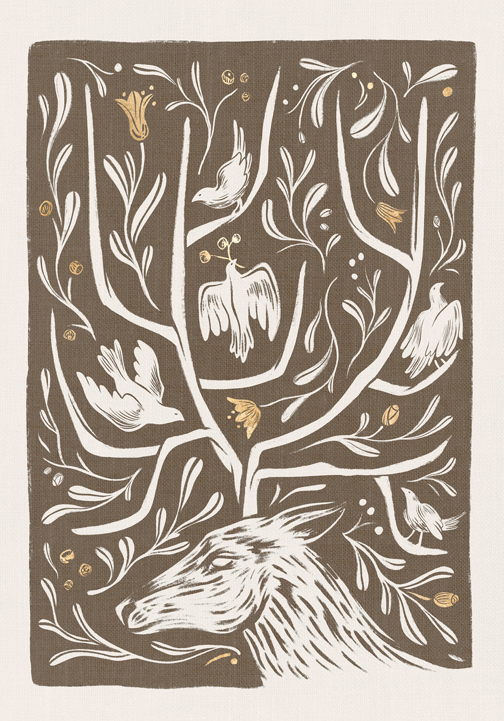 Antler Garden Print