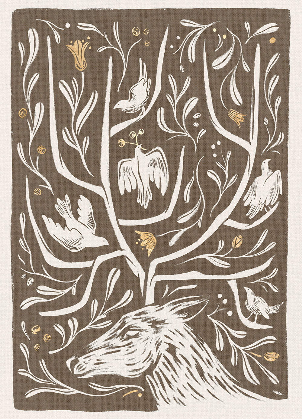 Antler Garden Print