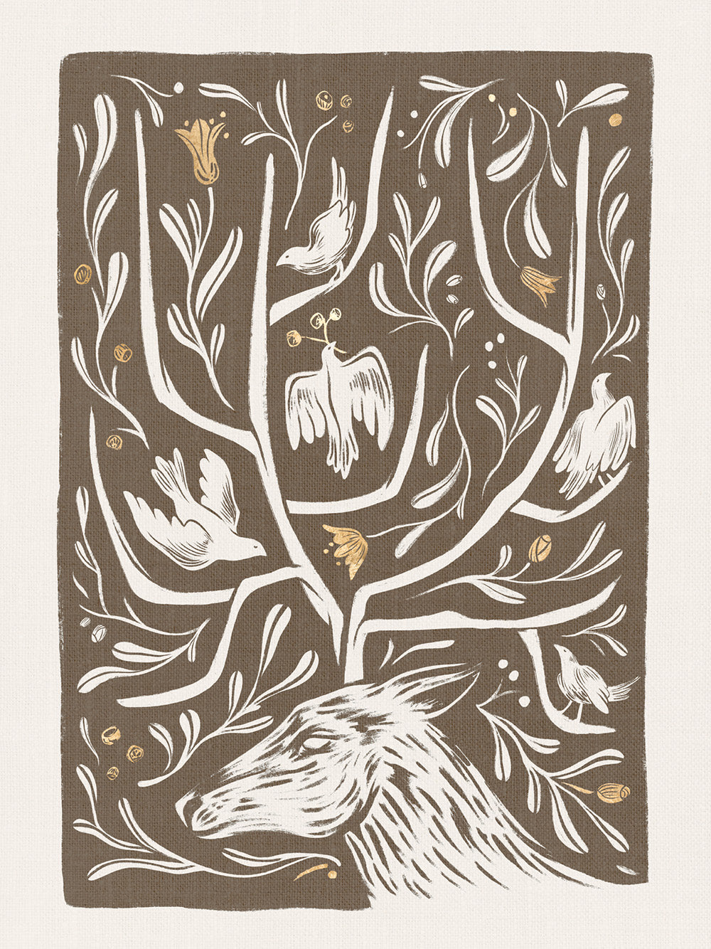 Antler Garden Print
