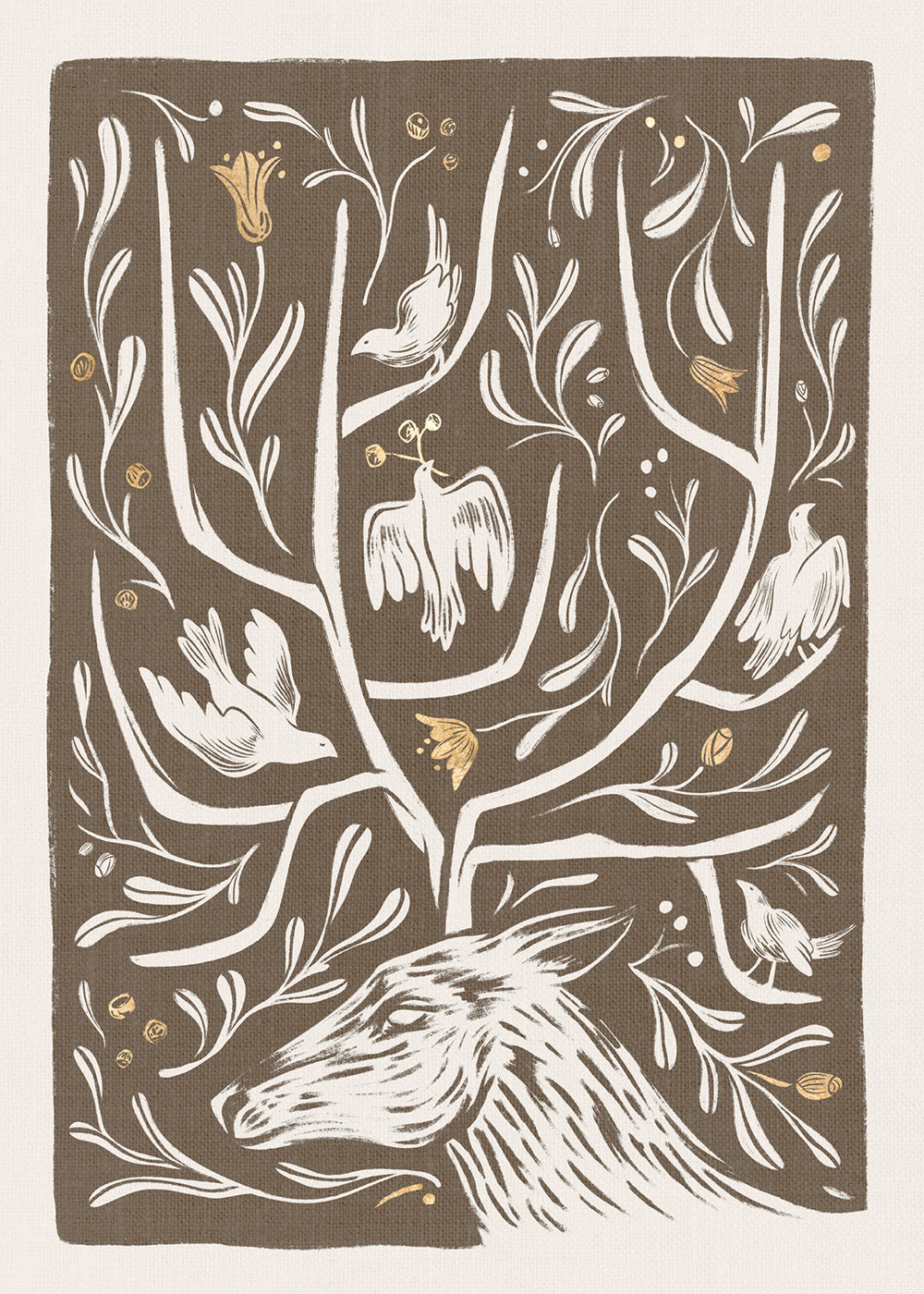 Antler Garden Print