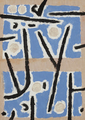 Paul Klee - Untitled Blue and Black Abstract Print