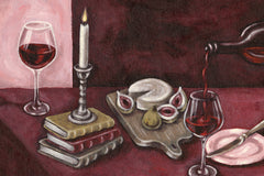 Bordeaux Table Print