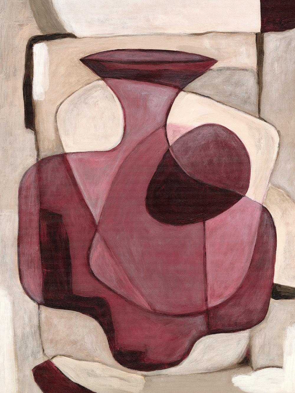 Bordeaux Vase Print